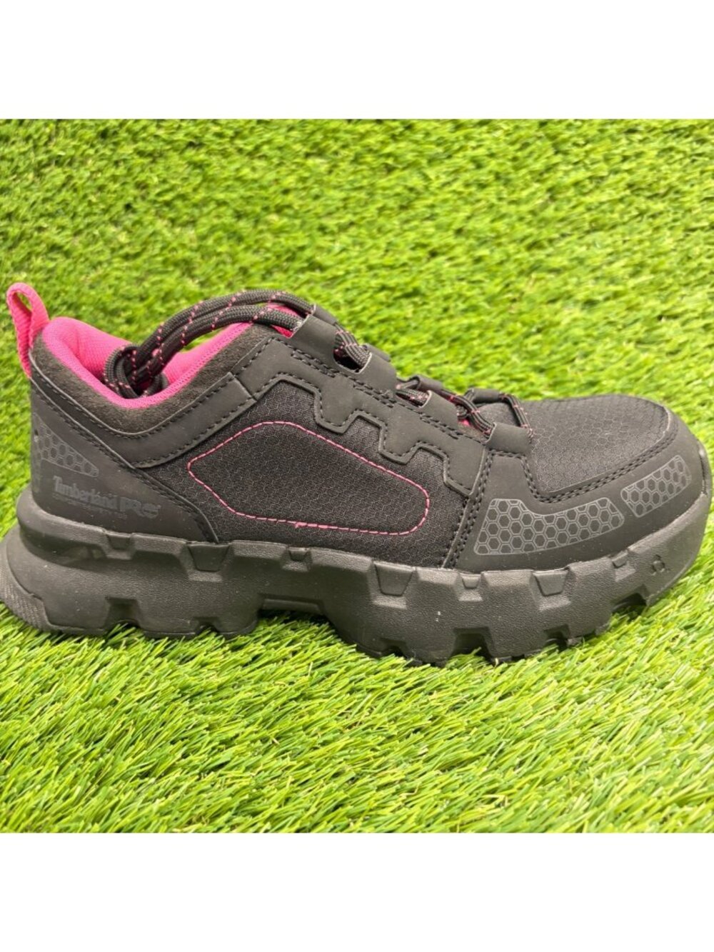 Timberland PRO Powertrain EV Womens Size 8 Black Composite Toe Safety Work Shoes